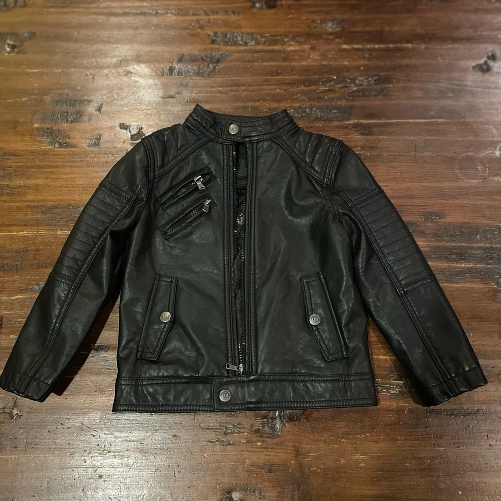 Urban Republic - 4T Toddler Faux Leather black jacket - LIKE NEW